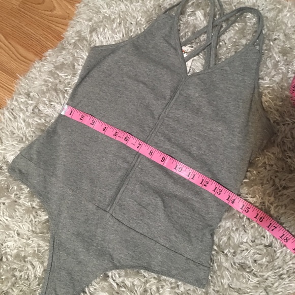 Couture Gypsy | Strappy Gray Bodysuit - Picture 6 of 7